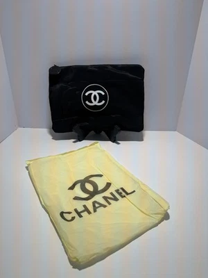 BOLSA DE COSMÉTICOS DE MAQUILLAJE DE BELLEZA CHANEL BOLSA ACOLCHADA HINCHADA GRANDE Foto 1 de 4