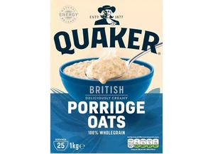 Quaker British Porridge Haferflocken 1 kg (Verpackung kann variieren) - Bild 1 von 3