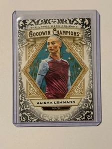 2025 Upper Deck Goodwin Champions 69 Alisha Lehmann, Women’s Soccer Glossy Black - Bild 1 von 2