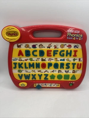 Vintage VTech Little Smart Phonics From A To Z Learning Tablet Toy WORKS  - Image 1 of 4