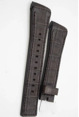 Correa de repuesto de cuero de cocodrilo marrón Zenith Defy OEM de 23 mm Foto 1 de 2