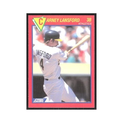 1989 Score Superstars Carney Lansford Athletics #12 Foto 1 de 3
