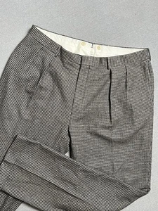 Pantalones Polo Ralph Lauren Para Hombre 40R Gris Pata de Gallo Lana Dalton Pantalón Italia - Imagen 1 de 14