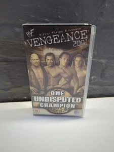 WWF - Vengeance 2001 (VHS, 2002) Attitude Era Steve Austin Rock HHH - Picture 1 of 5