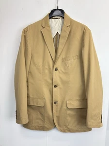J Crew Broken In Chino Blazer Jacke Herren M Khaki Hellbraun 100% Baumwolle Unstrukturiert - Bild 1 von 12