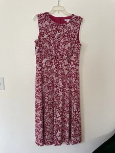 London Times Damen rot & weiß Freizeitkleid Größe 12 knielang - Bild 1 von 5