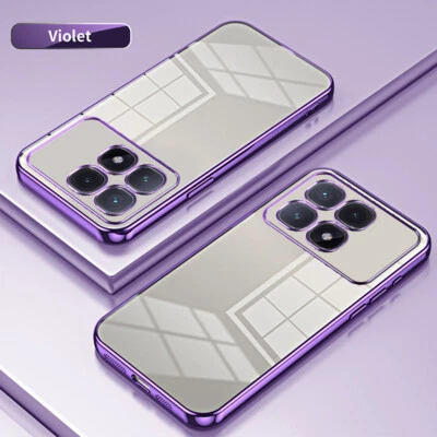 豪华电镀框架透明软 TPU 外壳 适合小米 RedMi K70 Ultra 保护套 — 第 1/4 张图片