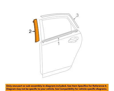 TOYOTA OEM 10-15 Prius exterior-trasero-aplique ventana moldura izquierda 7576247020 Foto 1 de 2