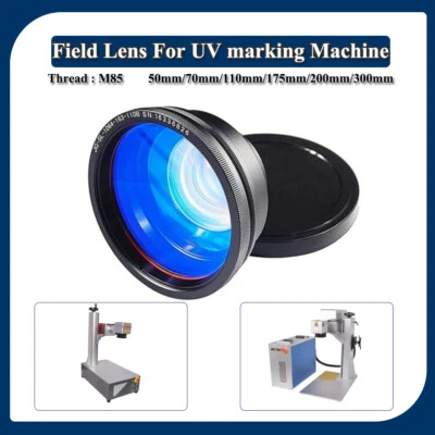 CHINACNCZONE UV 355nm 50-300mm UV Field Lens Scan Lens For 5W 10W 15W UV Laser MarkingMachine