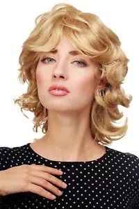 Tolle Damenperücke Perücke wellig voluminös mittellang Goldblond blond 81437-24 - Bild 1 von 4