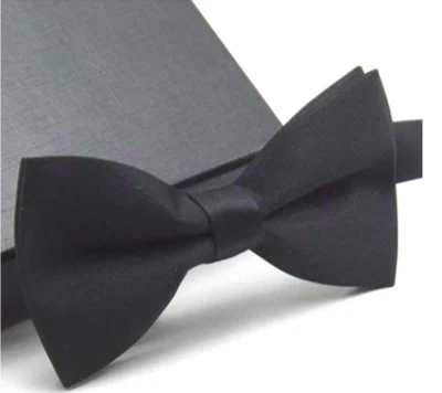 Men's Classic Formal Butterfly Pre-tied Black Bow tie Bowtie Wedding Party Prom - Image 1 of 3