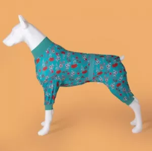 LovinPet Dog Jammies, Post Operative Jumpsuit for Dogs Apparel, Reflective Strap - Picture 1 of 5