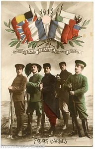 KRIEG. PATRIOTISCH. LES ALLIÉS. KRIEG. PATRIOTISCH. THE ALLIES. 1915 - Bild 1 von 1