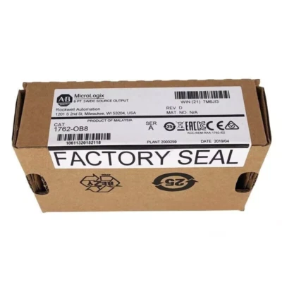 New Sealed Allen-Bradley 1762-OB8 MicroLogix 8 Point Digital Output Module STOCK - Image 1 of 2