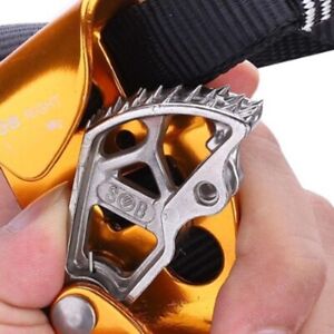 Climbing Ascender Tree Gear Stainless Steel Mud Drainage Adjustable Buckle