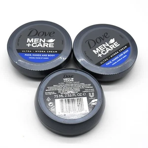 3 x Dove Men Care Ultra Hydra Hydrating Cream Moisturizer for Face, Hands, Body - Picture 1 of 1