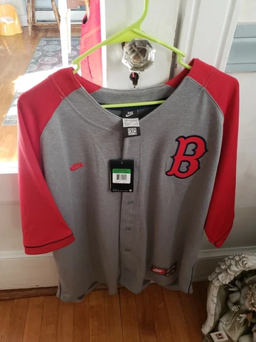 Dustin Pedroia Cooperstown Collection Jersey XL New gray slate New with tag NWT Cover