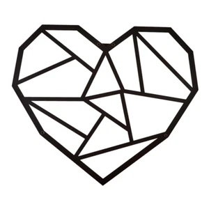 Hansmeier Wanddeko aus Metall 39 x 33 cm Herz - Heart Deko Industrial - Bild 1 von 7