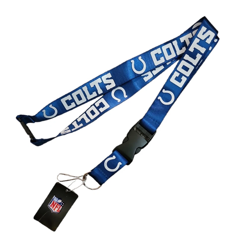Indianapolis Colts WinCraft NFL Lanyard Key ID Holder Licensed Athletic Wear - Image 1 of 1