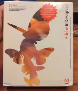 Adobe InDesign CS FRENCH VERSION Mac OS (Upgrade Version ~ NEW Sealed - Picture 1 of 4
