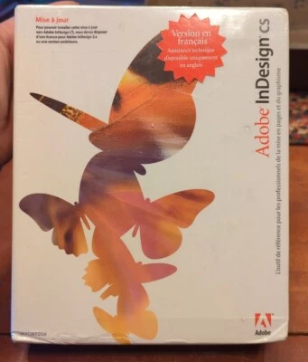 Adobe InDesign CS FRENCH VERSION Mac OS (Upgrade Version ~ NEW Sealed - Image 1 of 4