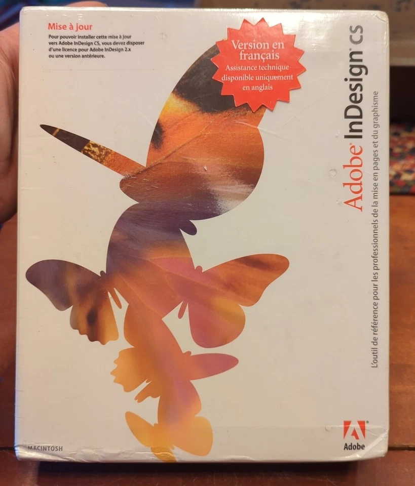 Adobe InDesign CS FRENCH VERSION Mac OS (Upgrade Version ~ NEW Sealed - Image 1 of 4