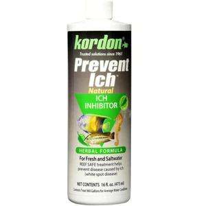 Kordon Prevent Ich 16oz Reef Safe Ich Inhibitor 100% Natural Herbal Formula - Picture 1 of 2