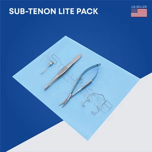 Paquete de procedimientos Sub Tenon Lite de un solo uso instrumentos quirúrgicos caja de 10 paquetes - Imagen 1 de 3
