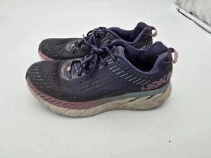 Hoka One One Mens Clifton 5 1093757 Purple Shoes Sneakers Sz 8 - Picture 1 of 10
