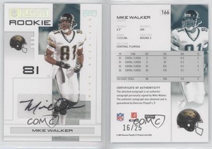 2007 Playoff NFL Playoffs Silver Signatures /25 Mike Sims-Walker Rookie Auto RC