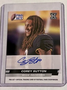 Corey Sutton 2022 Leaf Pro Set Draft XRC Auto #PSA-CS1 Rookie RC Detroit Lions - Picture 1 of 9