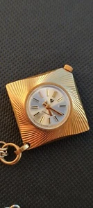 Women's watch-pendant , chain, USSR gold plated AU 2t - Picture 1 of 5