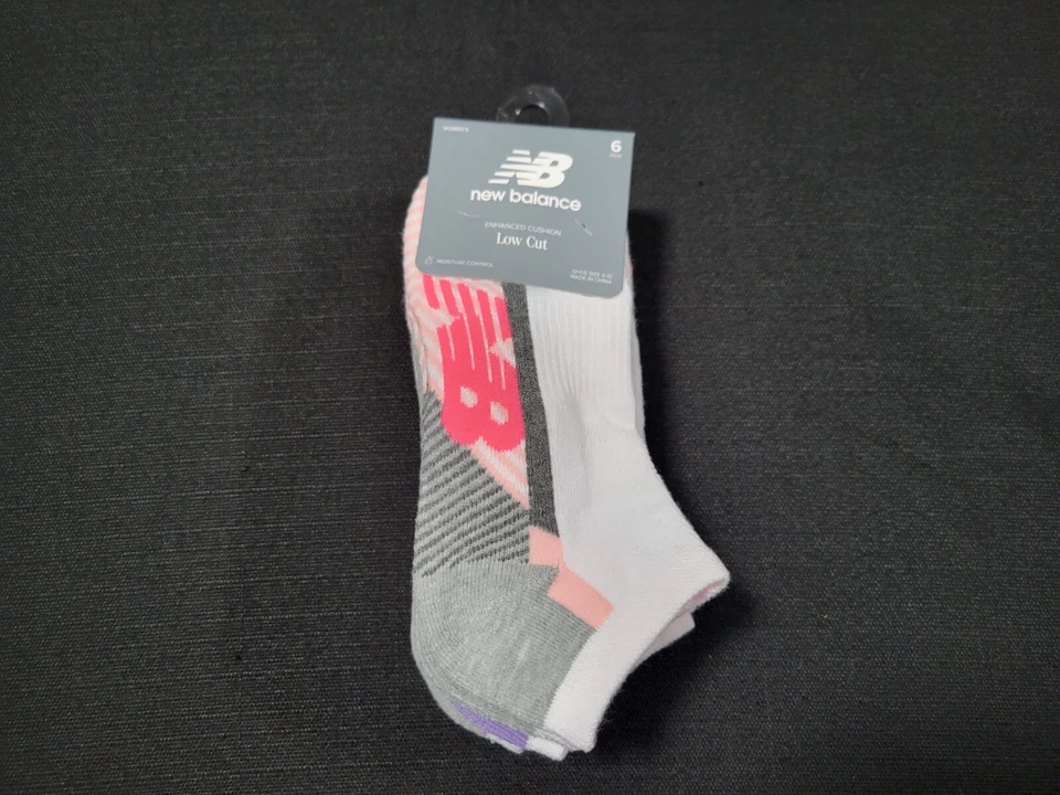 Calcetines acolchados New Balance Performance 6 Prs corte bajo para mujer talla 4-10 blancos Foto 1 de 4