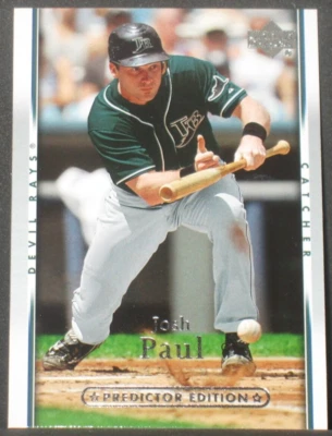 Josh Paul 2007 Upper Deck Predictor Edition Silver Parallel #970 Devil Rays - Image 1 of 2