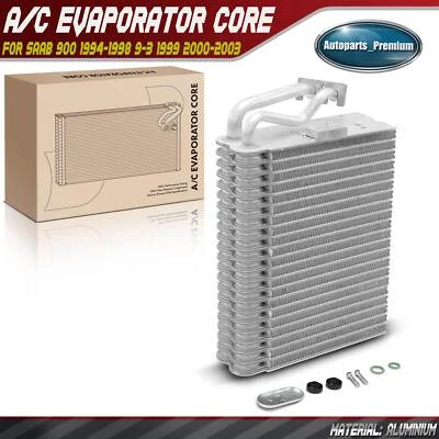 Núcleo evaporador de aire acondicionado de aluminio para Saab 900 1994-1998 9-3 1999 2000 2001-2003 Foto 1 de 4