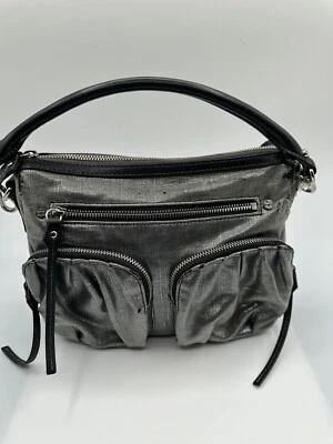 Bolso de mano Bailey Bedford de lino recubierto de grafito MZ Wallace Foto 1 de 4