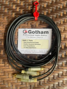 Gotham Twin Stereo Interconnect Cable   10 Ft. - Picture 1 of 3