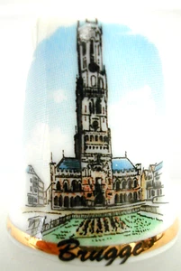 Dé à coudre Thimble - BELGIQUE - BEFFROI BRUGGE BRUGES - Bild 1 von 1