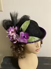 A11   Equestrian Victorian Sidesaddle Derby Riding Hat