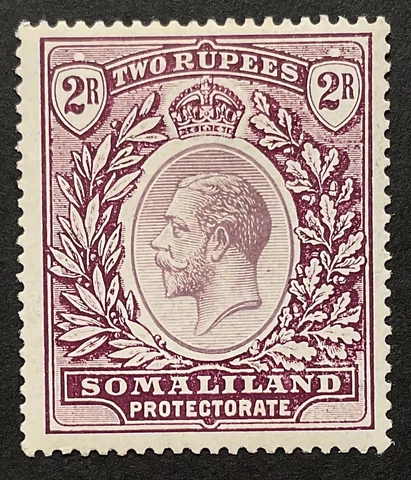 Somaliland Protectorate 1921 2R Dull Purple & Purple M/M SG 83 ( Ct £32- ) Cover