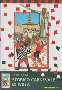 2011 italia repubblica folder Storico Carnevale di Ivrea - Imagen 1 de 1