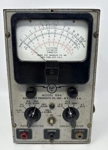 Vintage Radio City Model 664 Electronic Voltmeter Ohmmeter Need Calibration - Picture 1 of 10