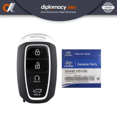 Llave remota inteligente genuina Hyundai Accent 2020 4 botones 433 MHz 95440-H5100 Foto 1 de 3