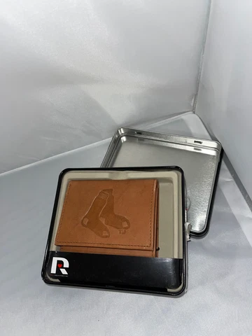 RICO - Boston Red Sox MLB Embossed Trifold Wallet with gift box - OPEN BOX Cover