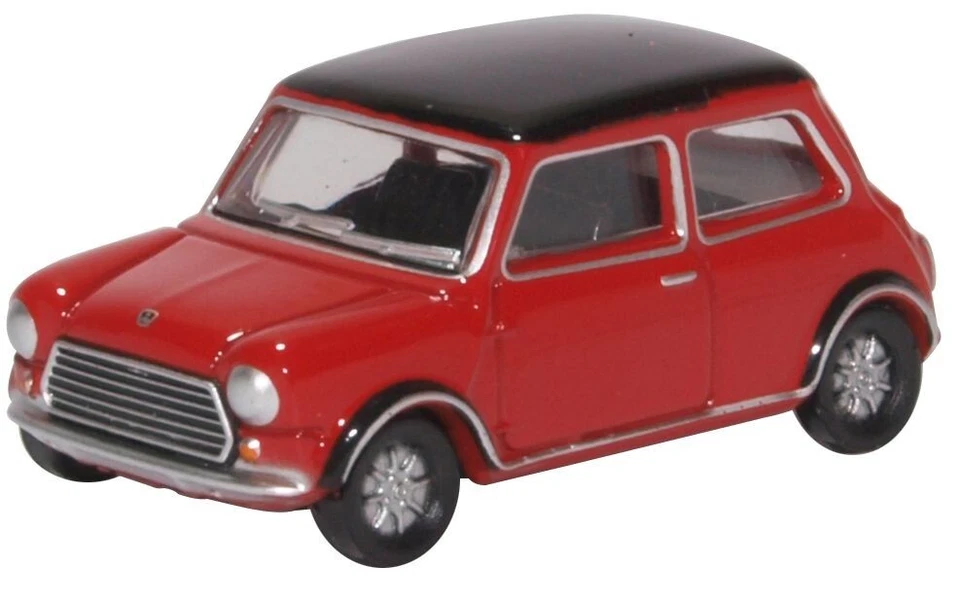 MINI COOPER MKII CAR - TARTAN RED/BLACK  -  1:76 - OO -  OXFORD - 76MCS003 - Image 1 of 1