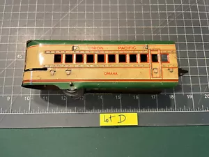 Marx Train M10005 Union Pacific OMAHA Coach Streamliner Passenger Car Lot D - Picture 1 of 19
