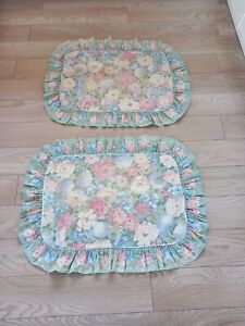 Pair Vintage Sheridan Frill Housewife Pillowcases Floral  Designed In Australia