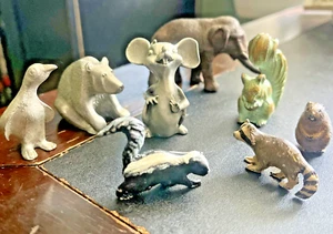 Miniature Pewter & Metal Animal Figurines Lot of 8 - Bild 1 von 14