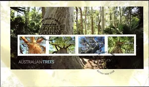 Mini sábana Australian Trees 2015 cubierta de primer día, muy buen estado - Imagen 1 de 1