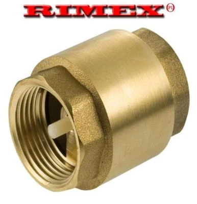 PSW TRADE SUPPLIERS LTD BRASS SPRING CHECK (NON-RETURN) VALVE BSPP SIZES 3/4'' - ACETAL DISC